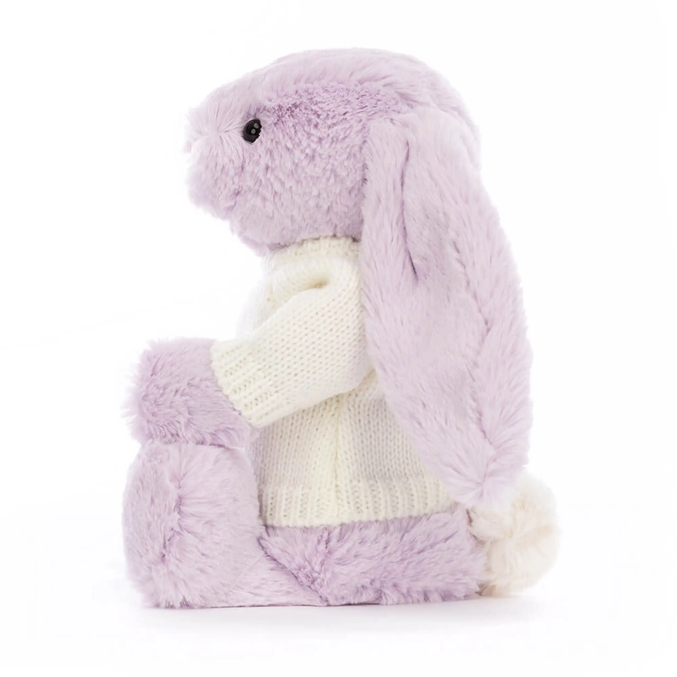 Bashful Lilac Bunny with Personalized Cream Jumper - Image 3